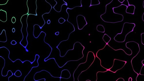 Bunte Neonlinien