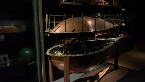 Visitors walking around the museum and magnificent historical antiques