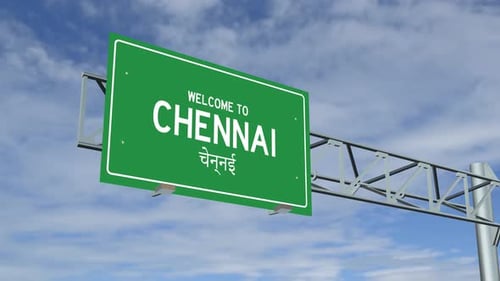 Chennai City Sign 4K