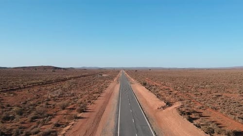 Australian outback road to nowhere