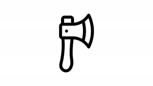 axe line icon animation