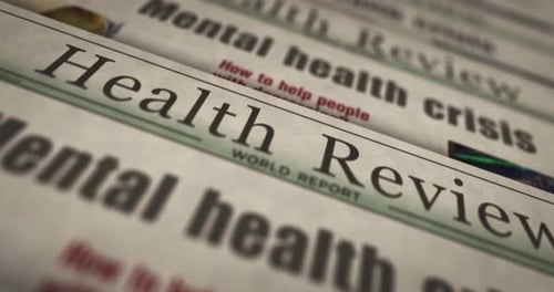 Dynamic Mental Health Newspaper Headlines Scrolling Loop