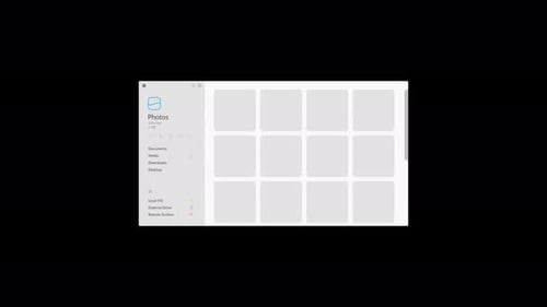 Collection OS : chargement de l'interface de chargement de la miniature des photos dans la bibliothèque