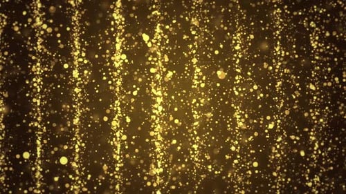Particles Golden Dust Abstract Light Motion Cinematic