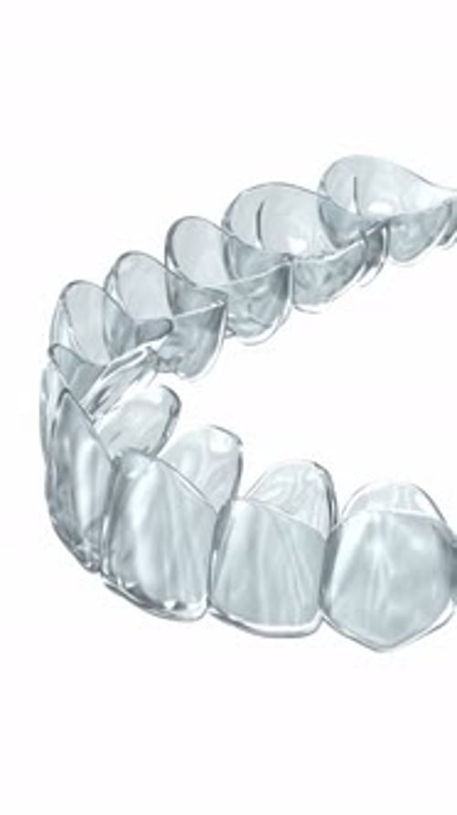 3D Clear Dental Aligners Animation for Orthodontic Treatment
