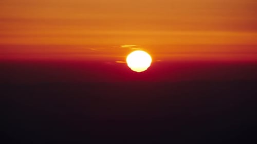 Time Lapse of Sun Setting Down End of Time Concept Next Chapter