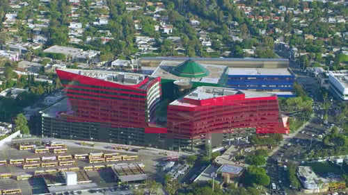 Los Angeles, California, USA - Circa 2018: Aerial View Pacific Design Center