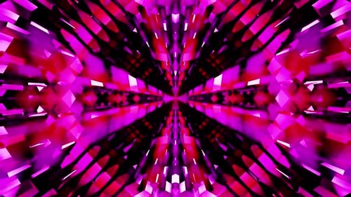Bright Pink Equalizer With Rotated Diamonds Vj Loop Background