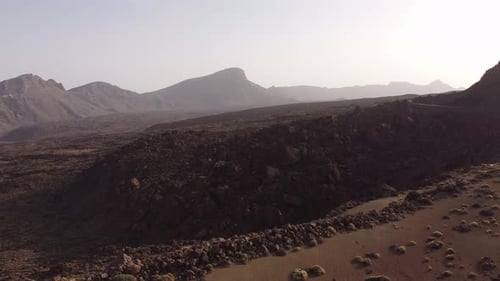 Aerial View of Teide Volcano and Surrounding Landscape, Tenerife, Canary Islands