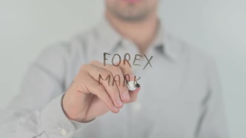 Forex-Markt, Schreiben auf transparentem Bildschirm