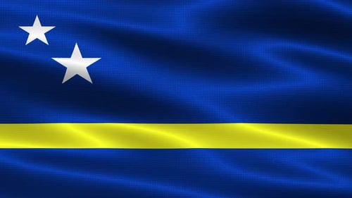 Curaçao National Flag Waving Animation