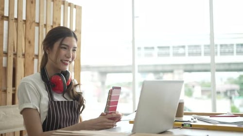 Carpenter work at workshop.