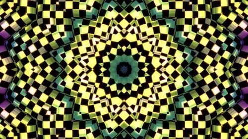 Abstract Geometric Kaleidoscope Pattern Animation Background