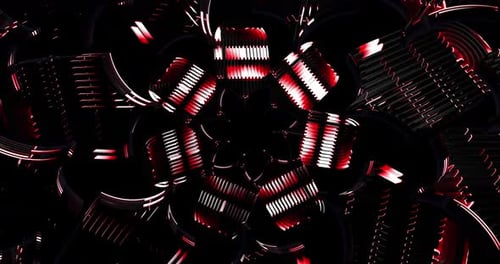 Animation en boucle de tunnel de couleur abstraite 4K VJ 55