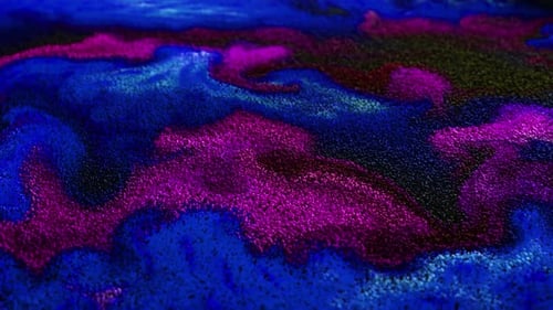 Multicolored particles