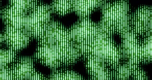 Slow Green Retro Lights Looped High Scale Pattern