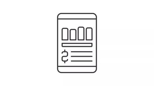 Expense tracker line animation