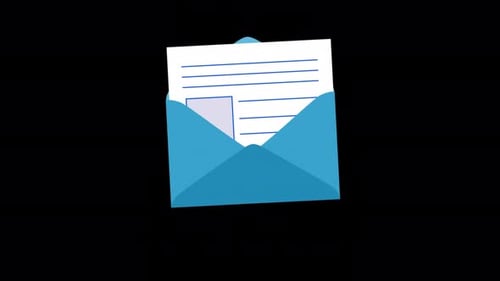 Mail Sending With Post Alpha Channel 4K