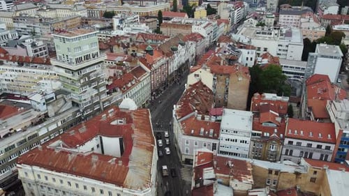 Aerial view of the SaraJevo