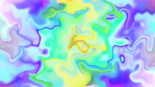 Vibrant Abstract Fluid Color Swirl Background Loop