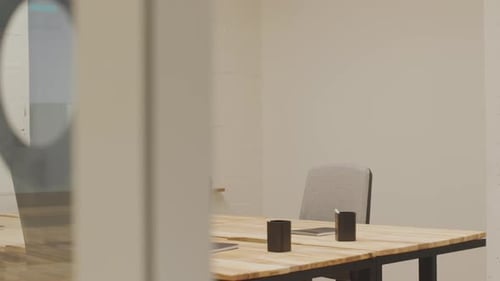 Overview of Meeting Room in Modern Office