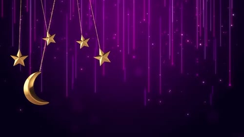 3d Islamic Design Concept with Hanging Ramadan Candle or Lantern and Mosque