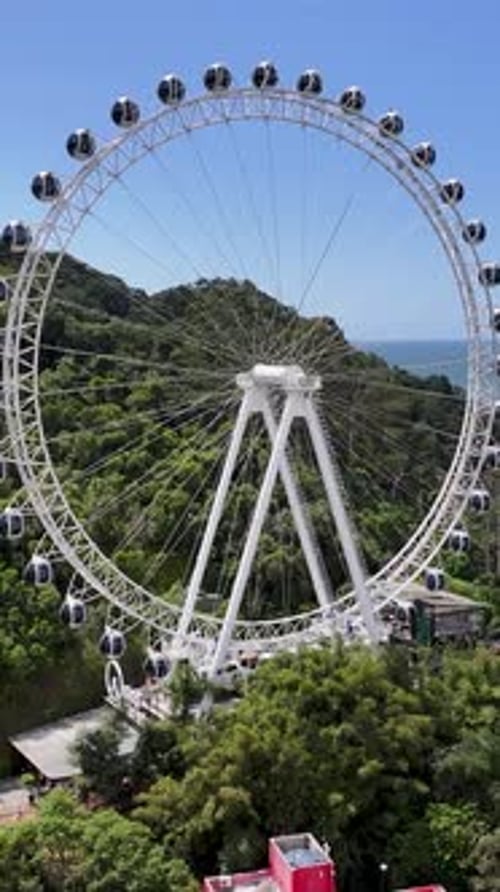 Amazing Ferris Wheel At Balneario Camboriu In Santa Catarina Brazil.