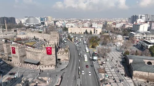 Kayseri City Square From The Air