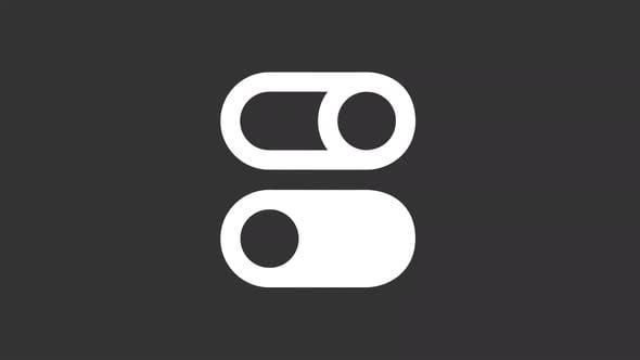 Flat Design UI Toggle Switch On Off Animation, Elements Motion Graphics ...