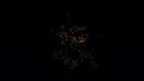 Glowing Dust Particle