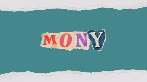 Money Word Ransom Note Stop Motion Text