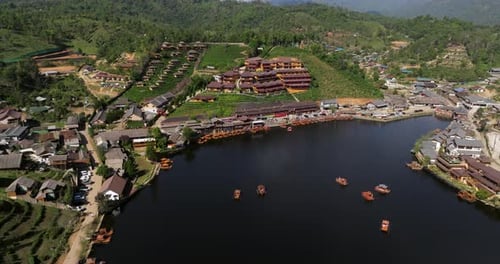 Lakefront Resort Hotel And Cafes At Mok Cham Pae, Mueang Mae Hong Son District, Mae Hong Son,