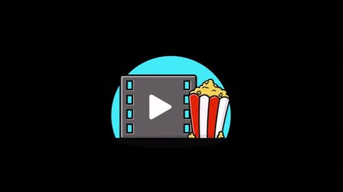 Reproductor de Vídeo con Palomitas. Vídeo de animación de Entertainment Concept - Transparente