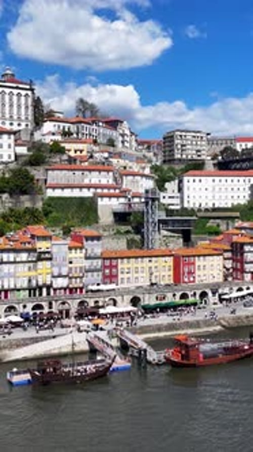 Ribeira Pier At Porto In Porto District Portugal.