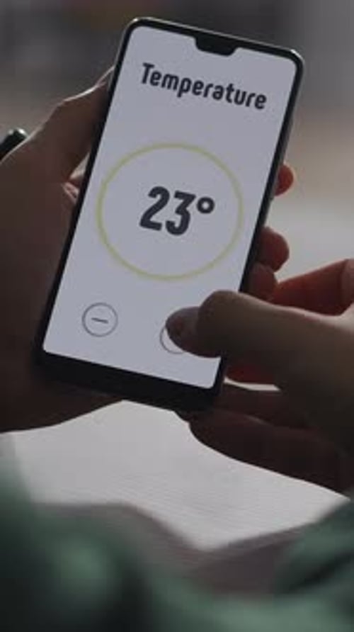 Smart Home App Interface Control on Mobile Phone