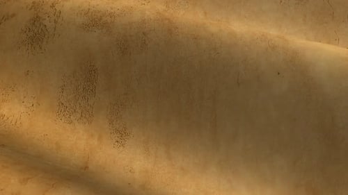 Vintage Weathered Sepia Parchment Texture in High Resolution, Looped Background, Rotation, Waves