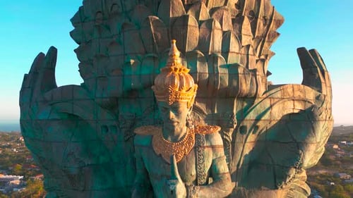 Amazing Sunset of Garuda Wisnu Kencana GWK Culture Park in South Kuta Bali Indonesia