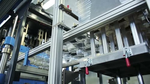 Create Plastic Package and Pack. Goods Manufactured of Plastic Packing From Environmentally