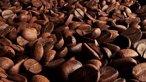 Texture, background aromatic coffee beans