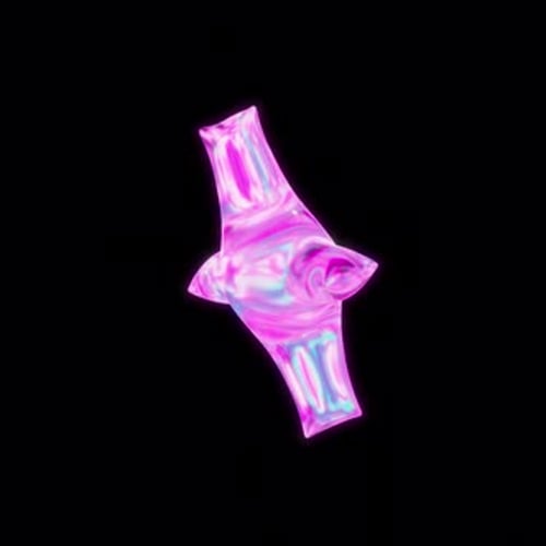 Abstract Holographic Liquid Shape Morphing Loop