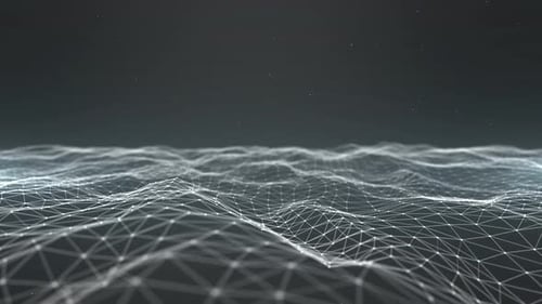 Abstract Digital Plexus Wave Network Background Loop