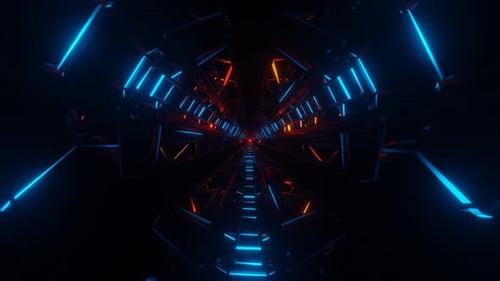 Dynamic and Surreal VJ Loop Featuring a Seamless Multicolor Psychedelic Pattern with Futuristic