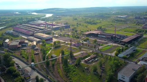 Industrial factory production area