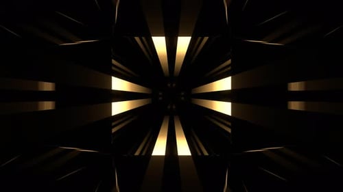 Golden Endless Neon Striped Abstraction Background Vj Loop In 4K