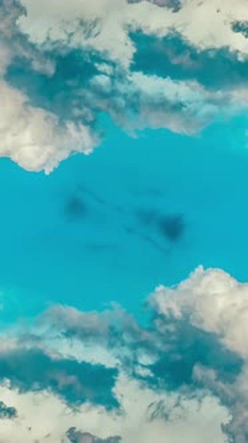 Timelapse of movement of dark blue night heavy clouds 4k footage Vertical video