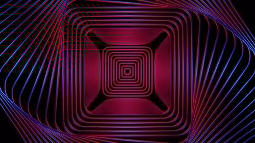 Red And Blue Abstract Sinusoidal Waves Background Vj Loop In 4K