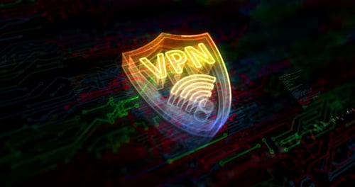 VPN virtual private network symbol digital concept