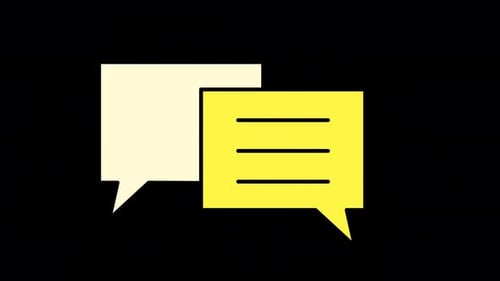 Flat Design Message Chat Bubbles Typing Animation