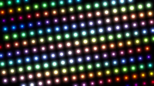 Dynamic Colorful LED Light Grid Disco Background