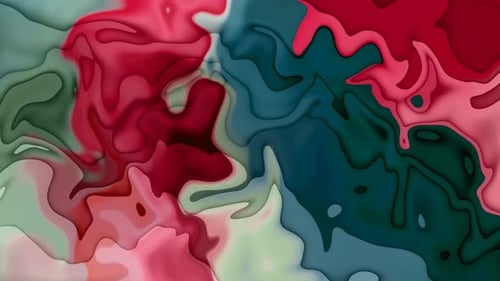 Abstract Fluid Morphing Colors Seamless Loop Background